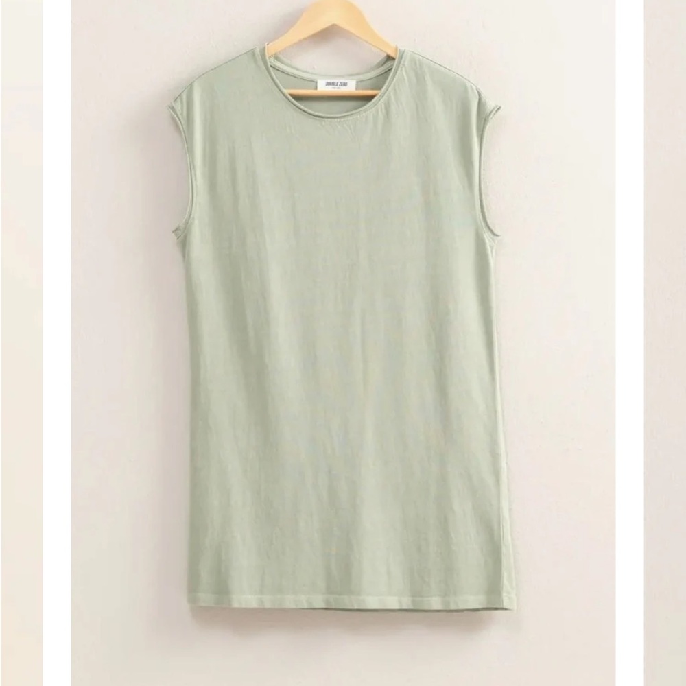 Double Zero Sage Green Muscle Tee